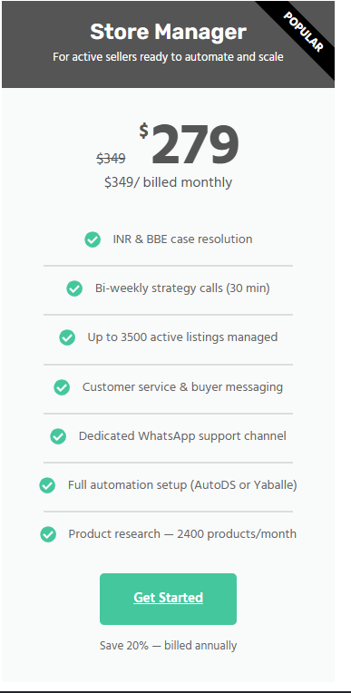For active sellers ready to automate and scale